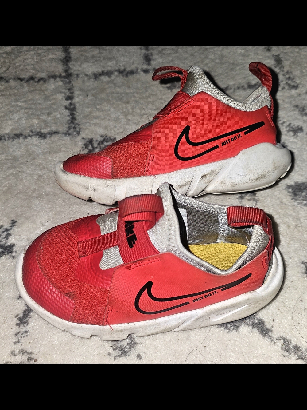 Nike Kids' Red Slip-On Size 9 Athletic Shoes